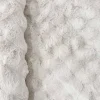 Alfombra de interior bubble blanca efecto pelo sintético