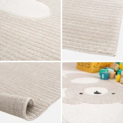 Alfombra infantil beige / crema, alfombra osito