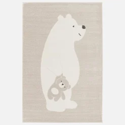 Alfombra infantil beige / crema, alfombra osito