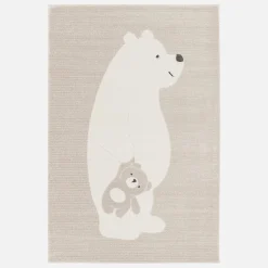 Alfombra infantil beige / crema, alfombra osito