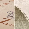 Alfombra infantil educativo con abecedario, para interior color beige
