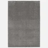 Alfombra interior de terciopelo rizado gris antracita