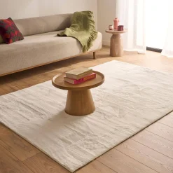 Alfombra interior lisa blanca