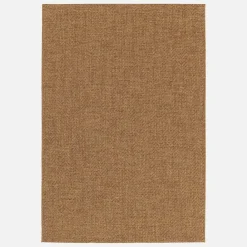 Alfombra interior/exterior efecto yute color caramelo
