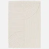 Alfombra interior/exterior diseño arcos beige