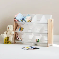 Almacenamiento infantil para juguetes, 12 compartimentos