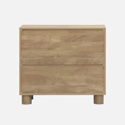 Aparador efecto madera de mango con 2 puertas, 80cm