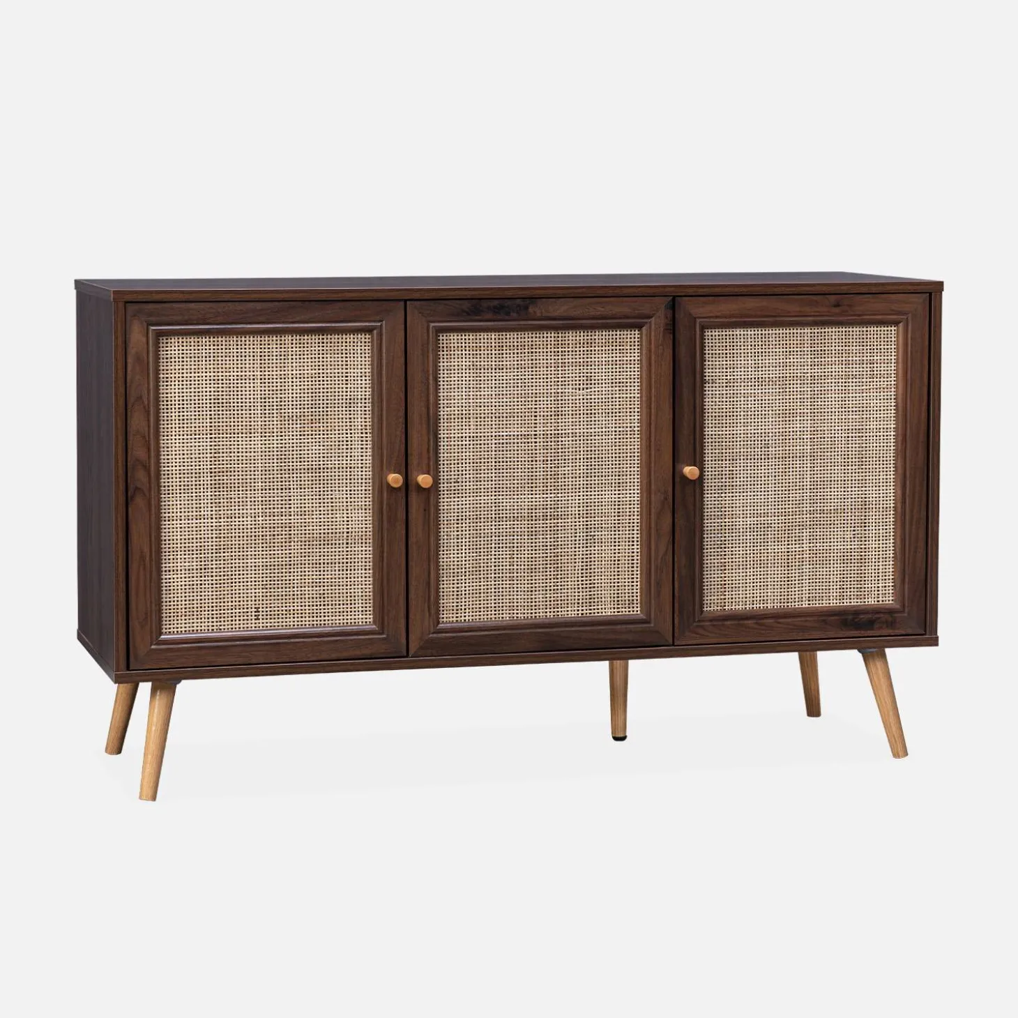 Aparador 3 puertas de caña, 120cm