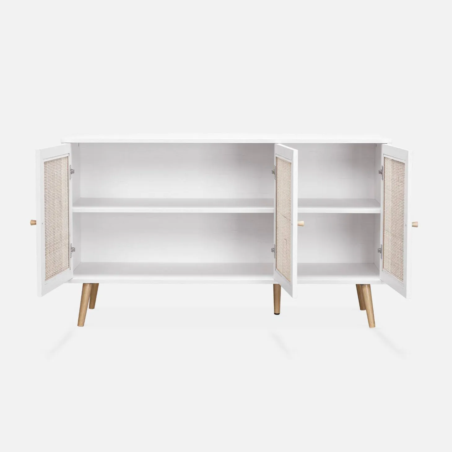 Aparador 3 puertas de caña, 120cm
