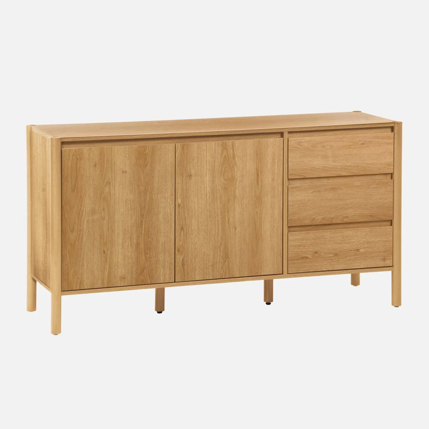 Aparador con 2 puertas y 3 cajones, 150cm