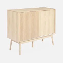 Aparador de efecto madera, 115cm