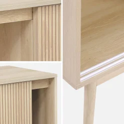 Aparador de efecto madera, 115cm