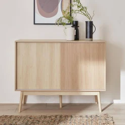 Aparador de efecto madera, 115cm
