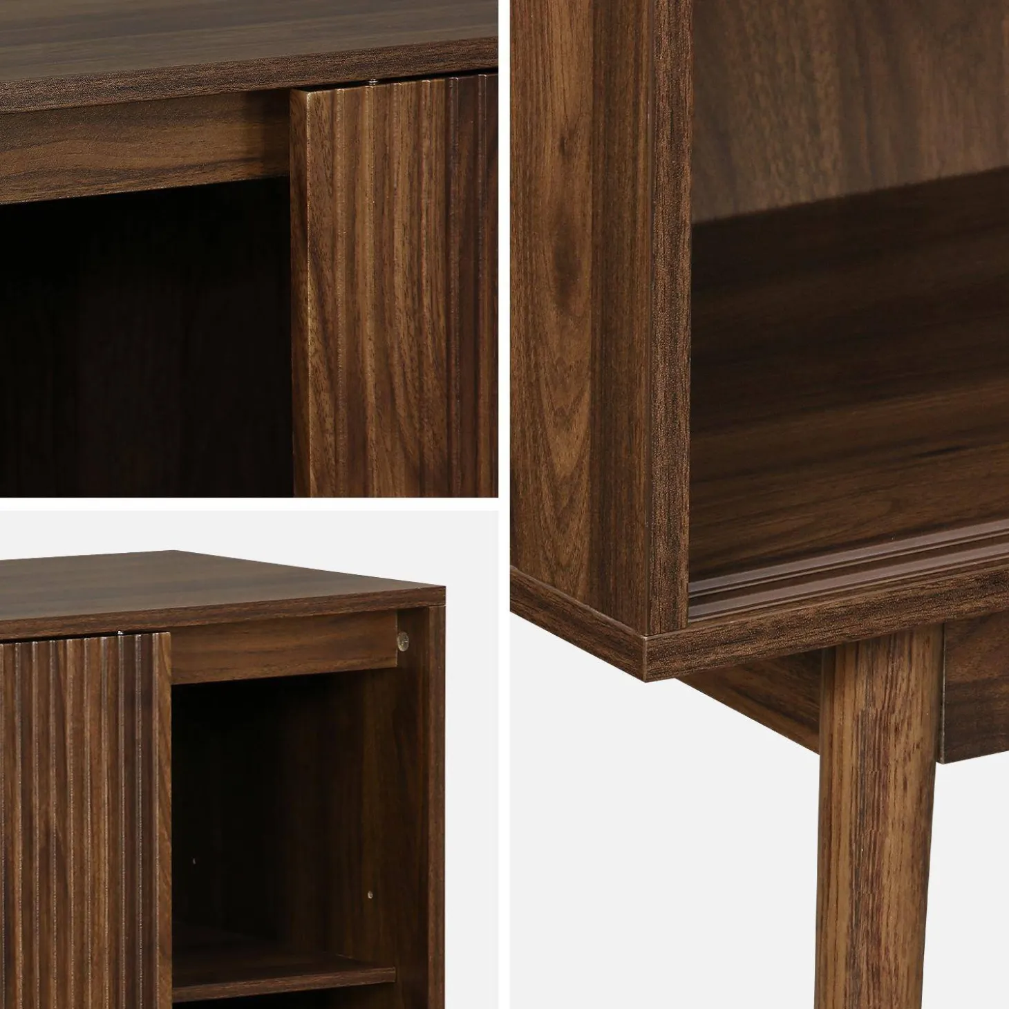 Aparador de efecto madera, 115cm