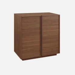 Aparador efecto madera 2 puertas, 80cm