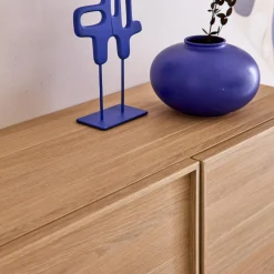 Aparador efecto madera 3 puertas, 160cm