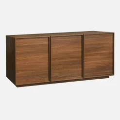Aparador efecto madera 3 puertas, 160cm