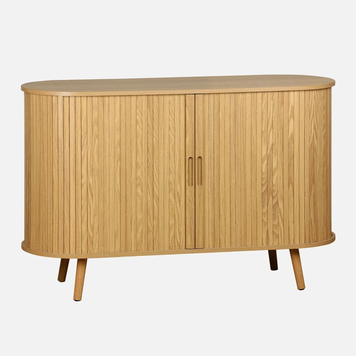 Aparador escandinavo con 2 puertas correderas, 120cm