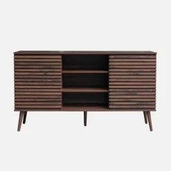 Aparador escandinavo de madera con 2 puertas, 140cm