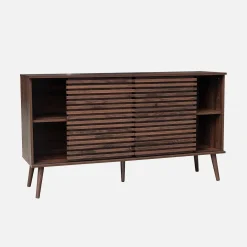 Aparador escandinavo de madera con 2 puertas, 140cm
