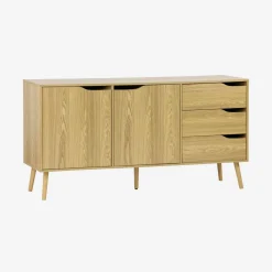 Aparador estilo escandinavo con 2 puertas, 160cm