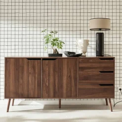 Aparador estilo escandinavo con 2 puertas, 160cm
