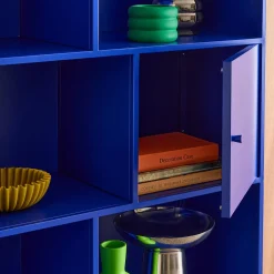 Aparador, mueble de almacenamiento industrial de metal con 8 compartimentos