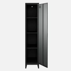 Armario dormitorio industrial con 4 almacenamientos, set de 3