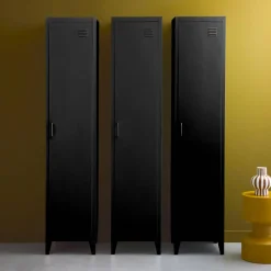 Armario dormitorio industrial con 4 almacenamientos, set de 3