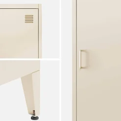 Armario dormitorio industrial con 4 almacenamientos, set de 3