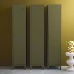 Armario dormitorio industrial con 4 almacenamientos, set de 3