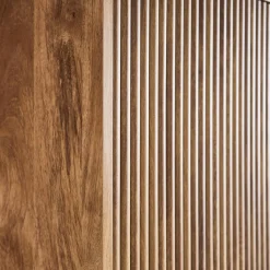 Armario vestidor efecto madera de mango ranurado, 2 puertas