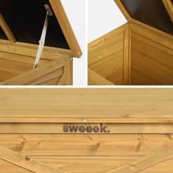 Baúl de madera de abeto