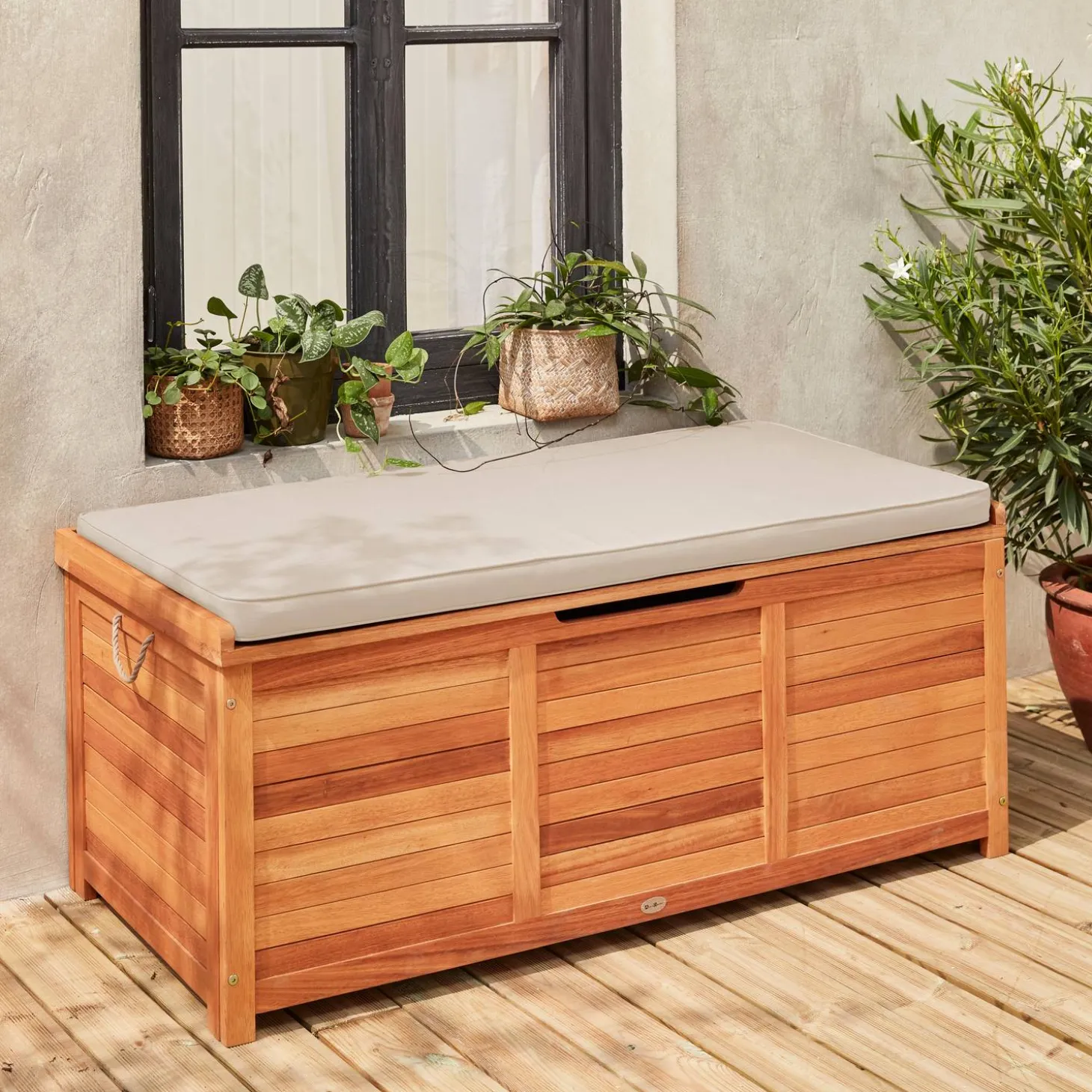 Baúl de madera de 200L