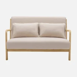 Banco de diseño en madera y tela