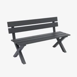 Banco de jardín de aluminio para 2 personas
