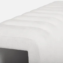 Banco, pie de cama contemporáneo de tela