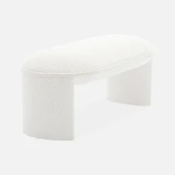 Banco pie de cama estilo borreguito