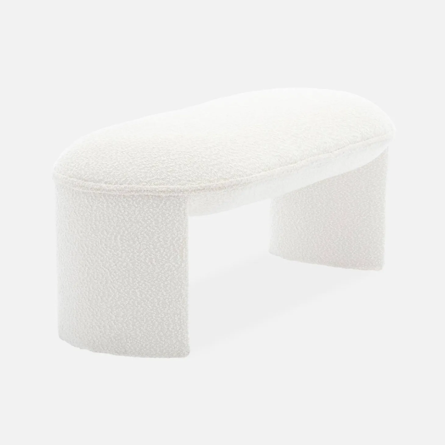 Banco pie de cama estilo borreguito