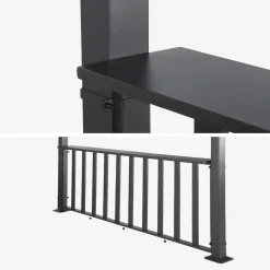 Barra de para pérgola bioclimática de aluminio, 3m