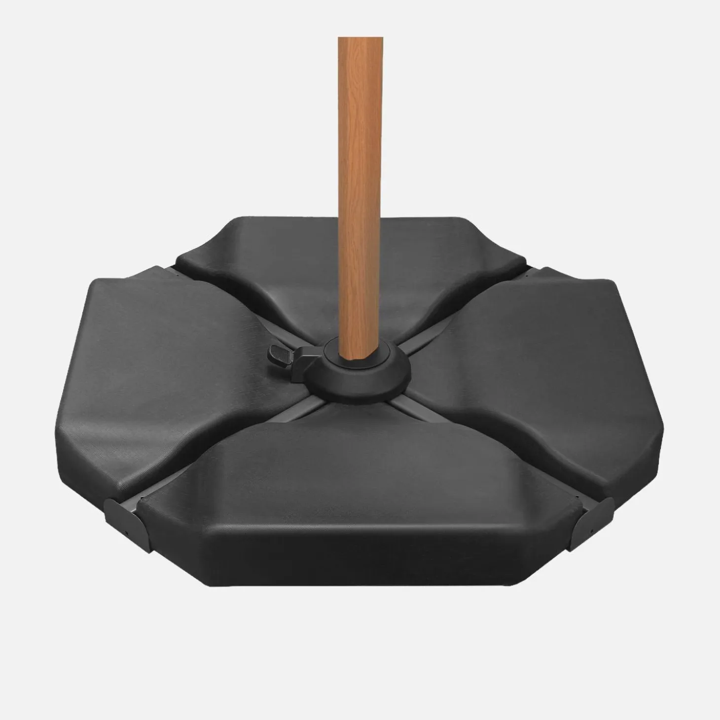 Base triangular para sombrilla