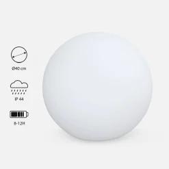 Bola luminosa LED con pilas para interior/exterior