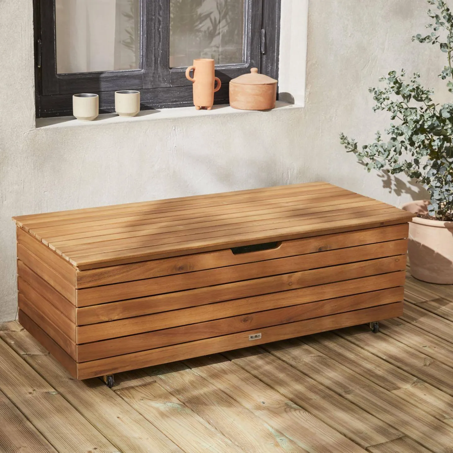 Caja de jardín de madera, 110L