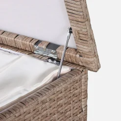 Caja de jardín de resina tejida de 790L