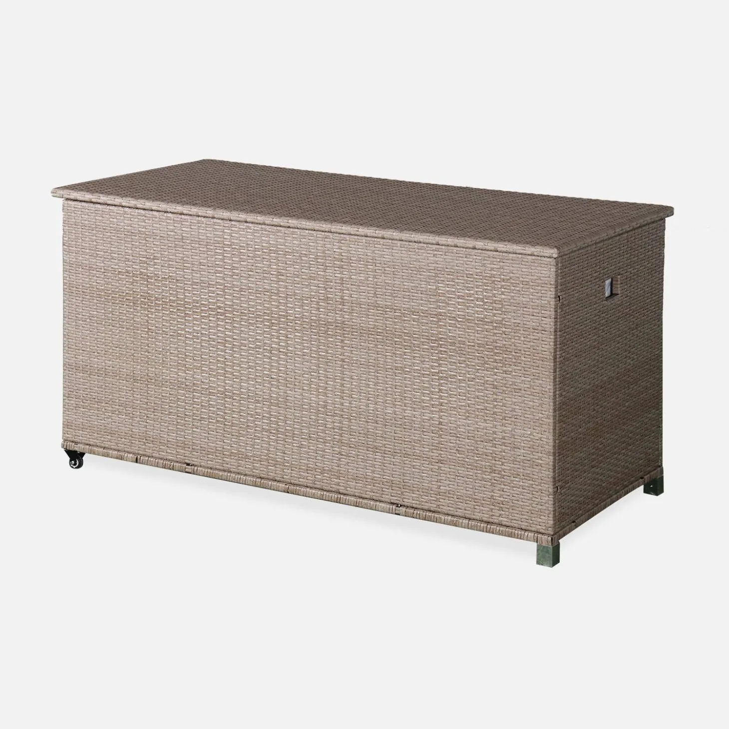 Caja de jardín de resina tejida de 790L