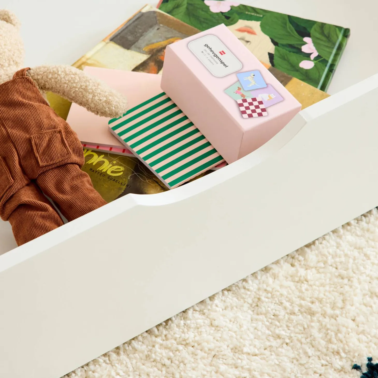 Cajón cama infantil madera de pino, set de 2
