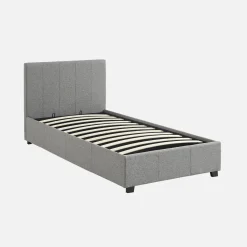 Cama con somier abatible y cabecero, 90x190cm