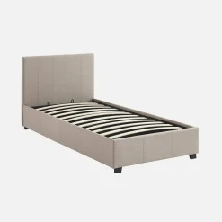 Cama con somier abatible y cabecero, 90x190cm