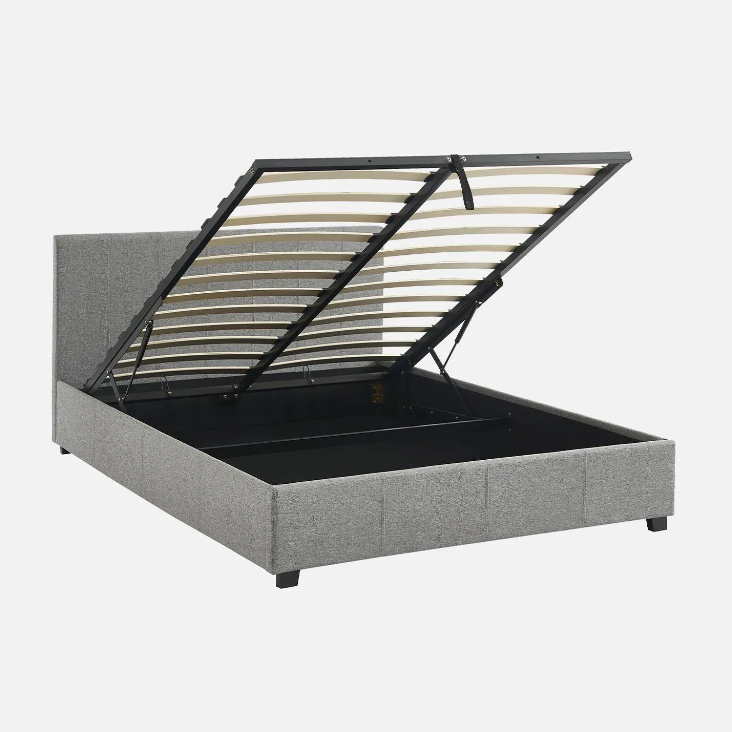 Cama con somier abatible y cabecero, 140x190cm