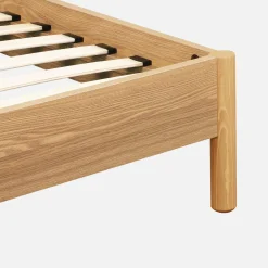 Cama con somier de láminas 90x190cm decoración madera